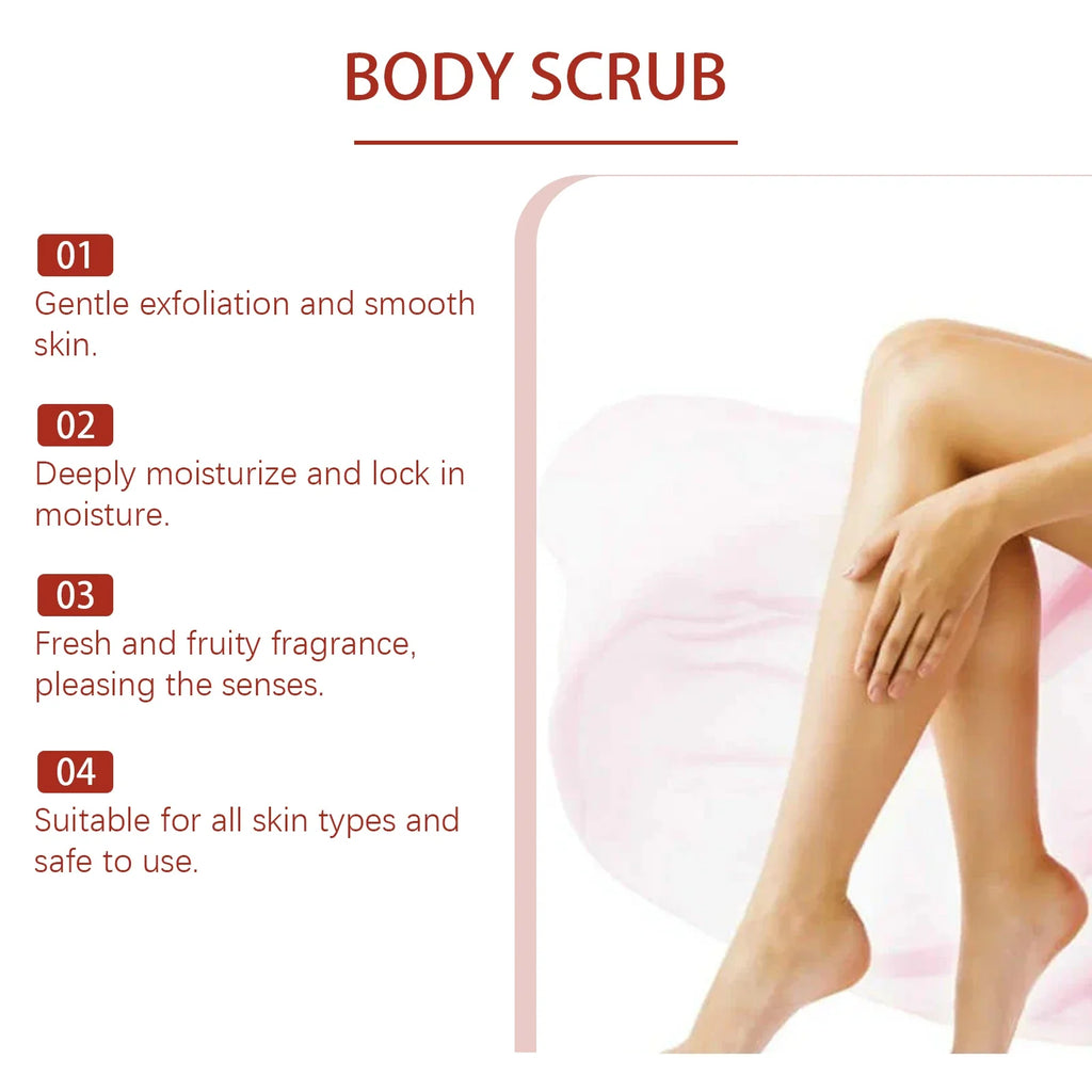 EELHOE Cherry Blackberry Body Scrub – Exfoliate & Glow 120g