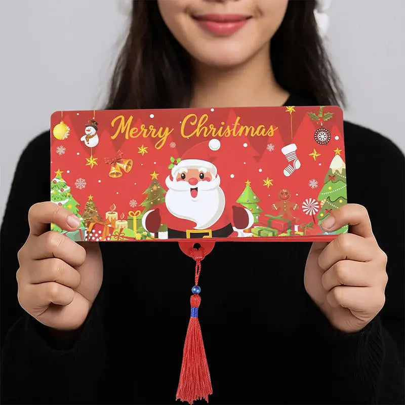 Christmas Money Holder Wallet Red Envelope Greeting Card Creative