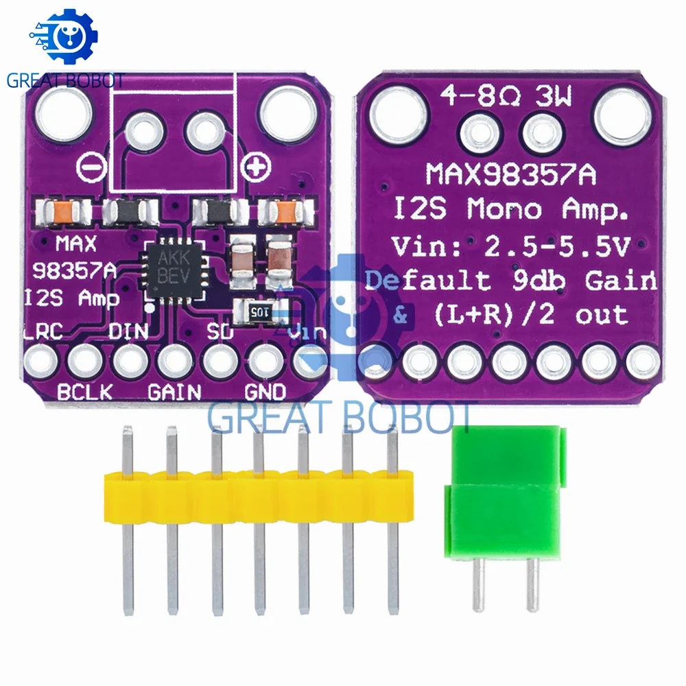MAX98357 3W Class D I2S DAC Amplifier Breakout Board