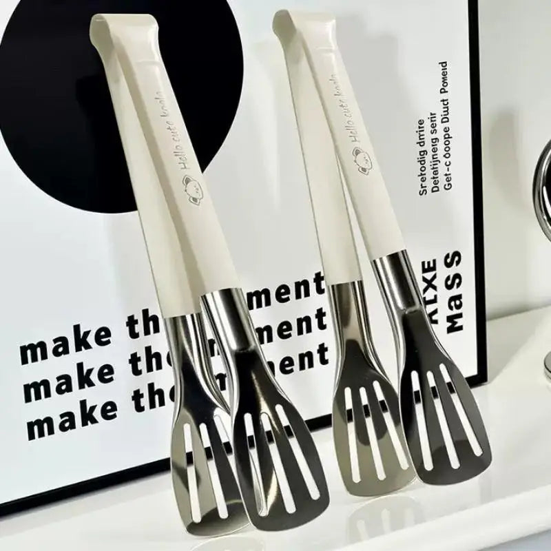 Stainless Steel Food Tongs Anti-heat Kitchen Utensils Buffet Cooking