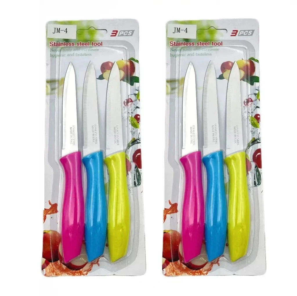 3-Piece Stainless Steel Fruit Knife & Peeler Set | Kitchen