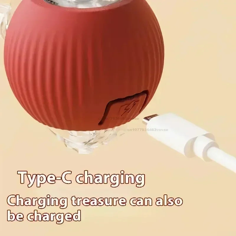 Electronic Auto-Rolling Interactive Cat Ball Toy | USB Rechargeable