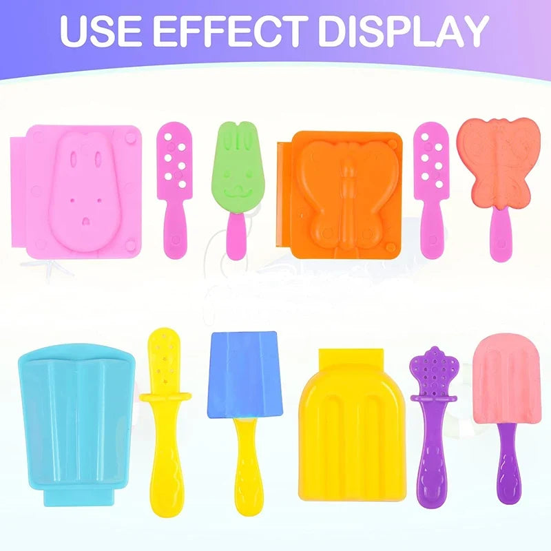 3D Ice Cream Playdough Mold Play Dough Accessories DIY Craft Toys