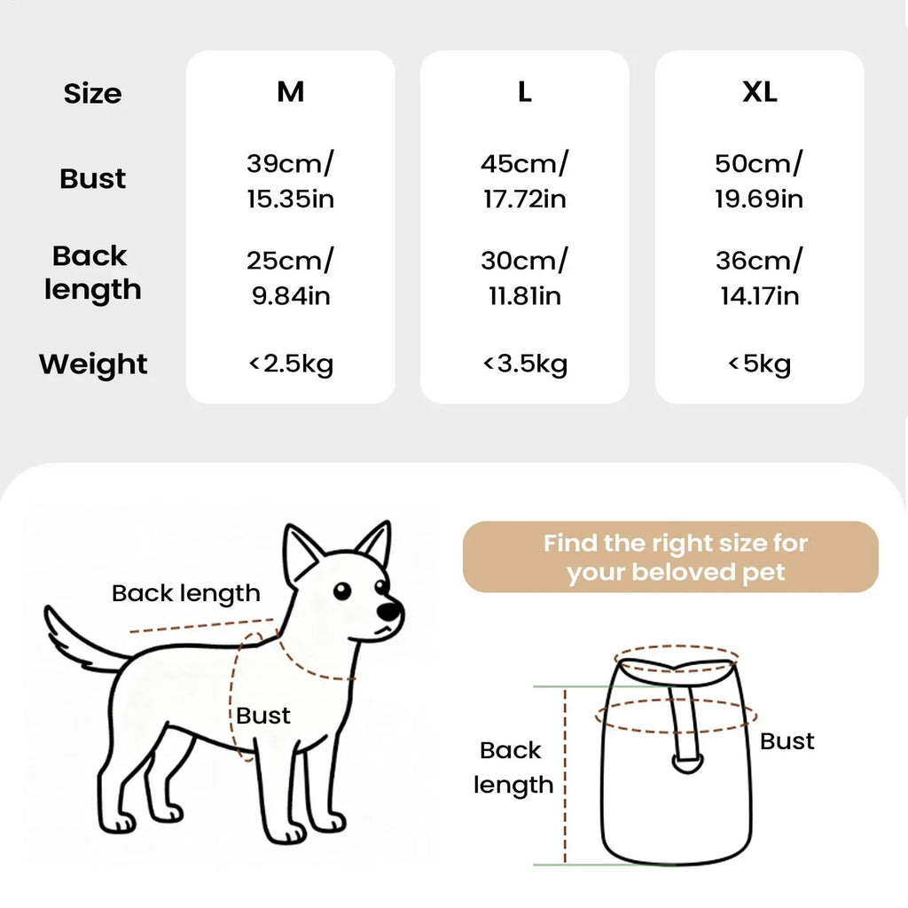 Windproof Insulated Dog & Cat Winter Coat | Pet Jacket