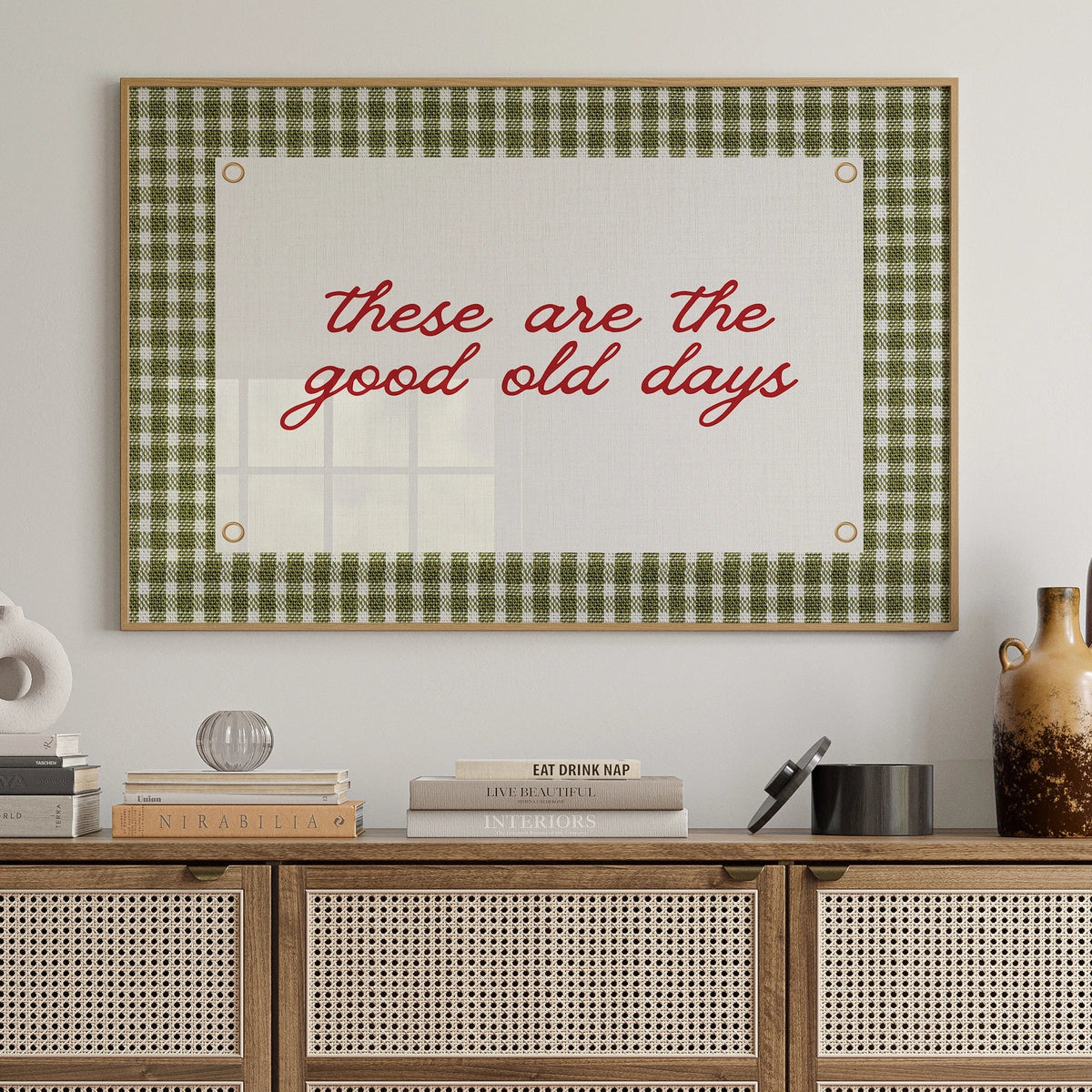 "These Are The Good Old Days" Inspirational Canvas Wall Art