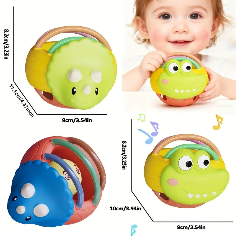Cute Interesting Hand-held Baby Rattle ABS Material Festival Can Send