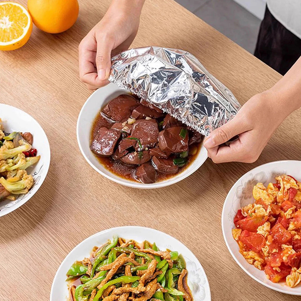 Reusable Aluminum Foil Food Covers Tin Insulation Cover Warmers Home
