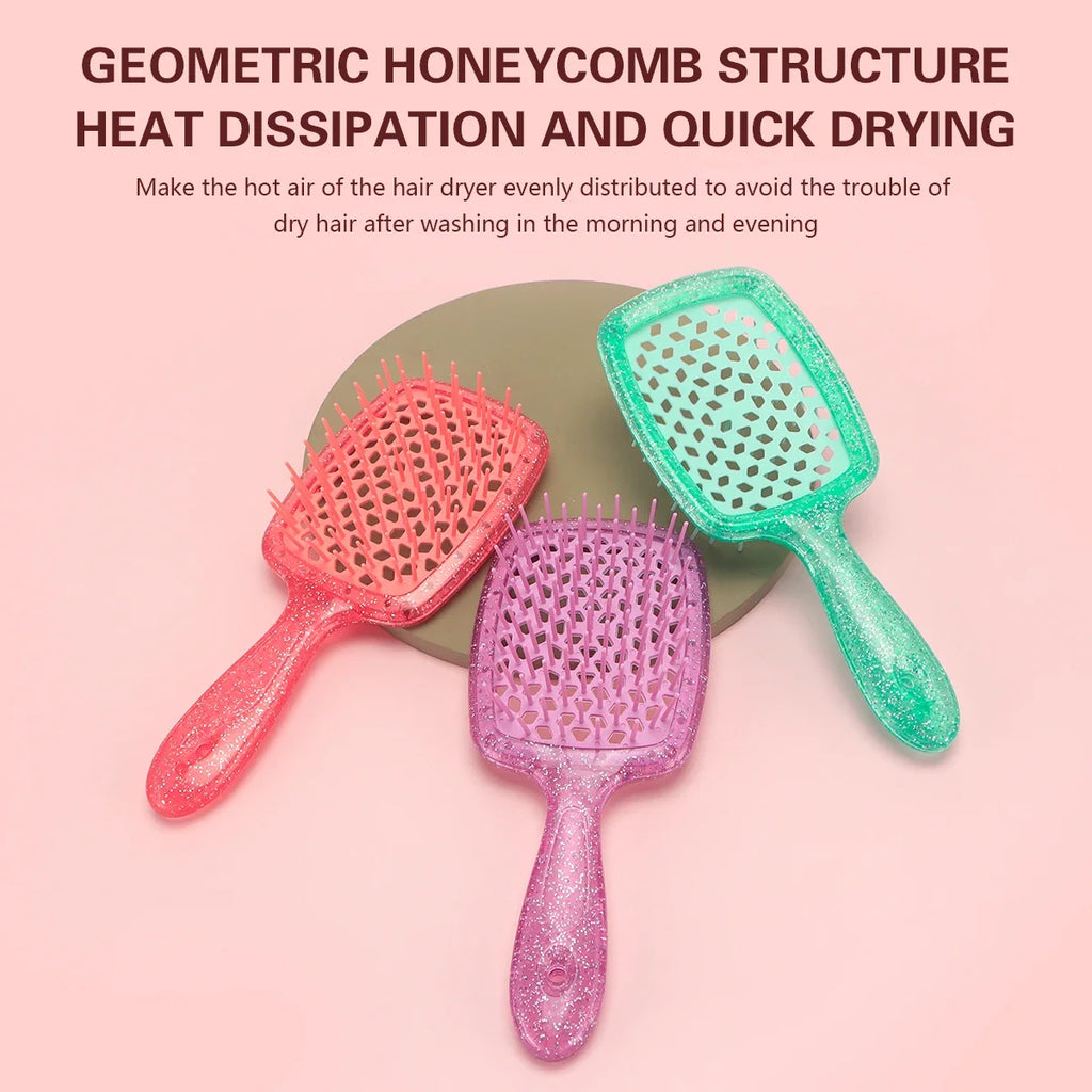 Honeycomb Air Cushion Detangling Comb – Anti-Static Hair Brush