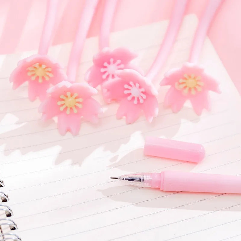 Kawaii Sakura Gel Pen – Cute Pink Silicone Writing Pen