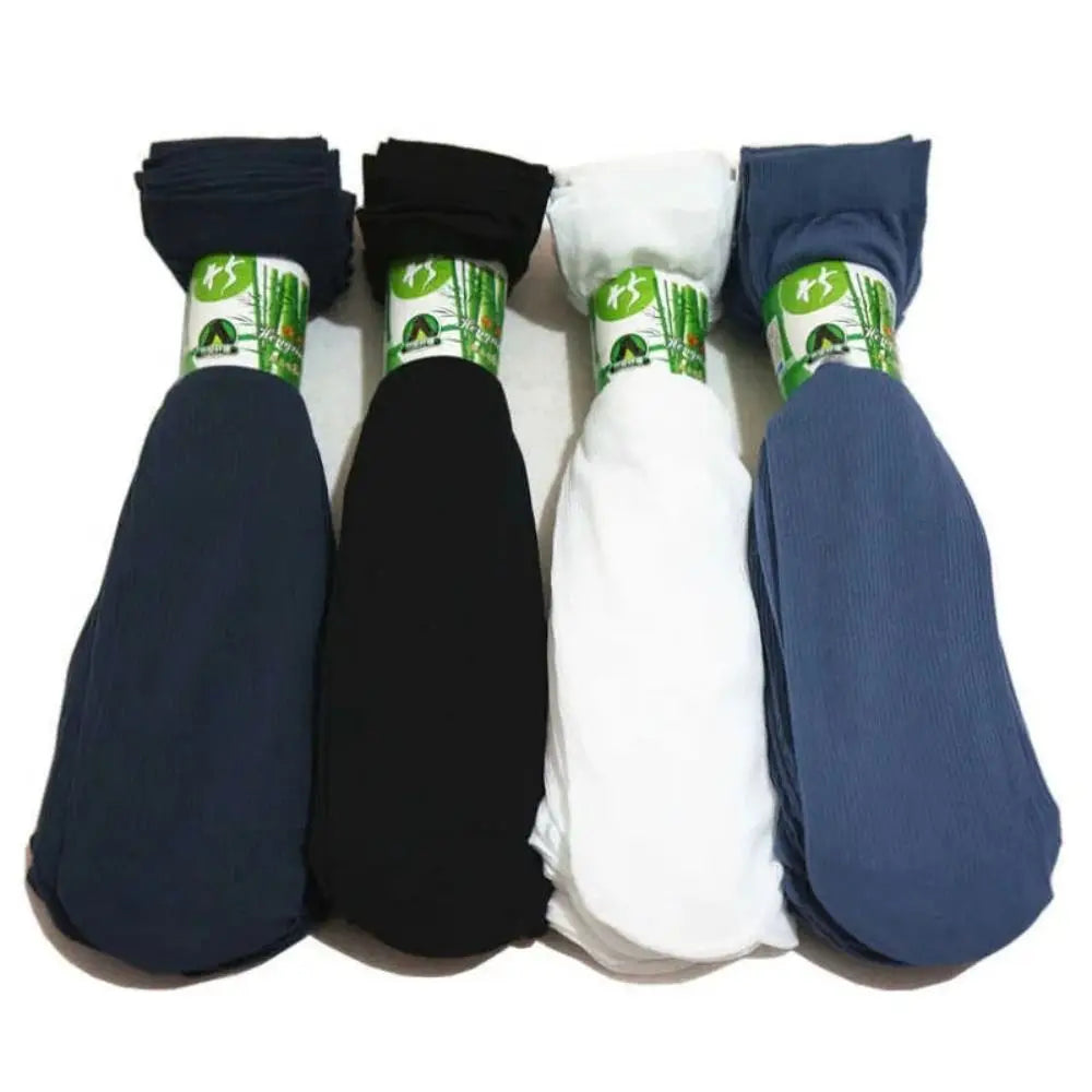 10 Pairs Men's Bamboo Fiber Ankle Socks – Ultra-Thin Breathable