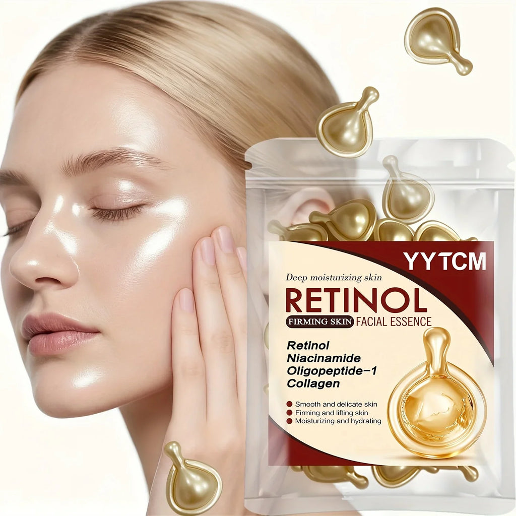 Retinol Face Serum Capsules – Collagen & Niacinamide | 30pk