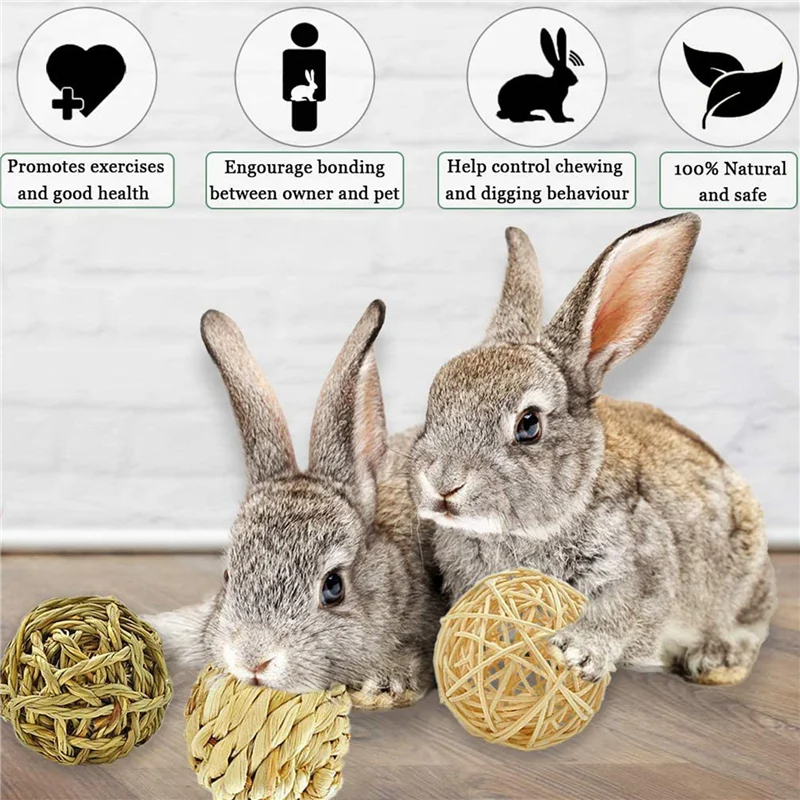 A36T-Small Animal Activity Toy Pets Play Chew Toys Bunny Rabbits
