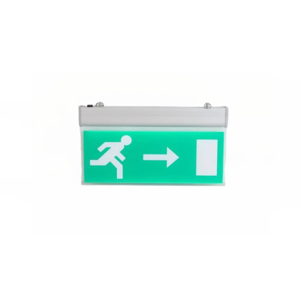 LED Exit Sign Emergency Evacuation Light | Acrylic Green Indicator