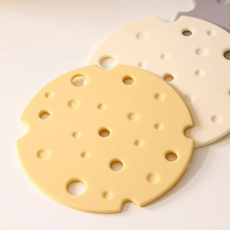 Silicone Heat Resistant Round Placemat – Cream Dining Mat