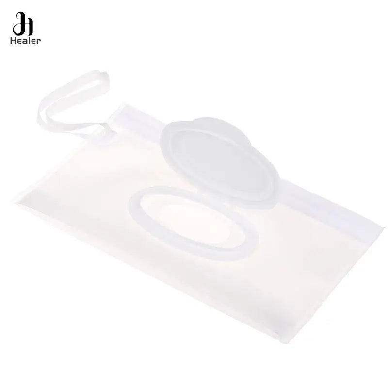 Portable Baby Wet Wipes Dispenser Bag | Cartoon Snap-Strap Pouch