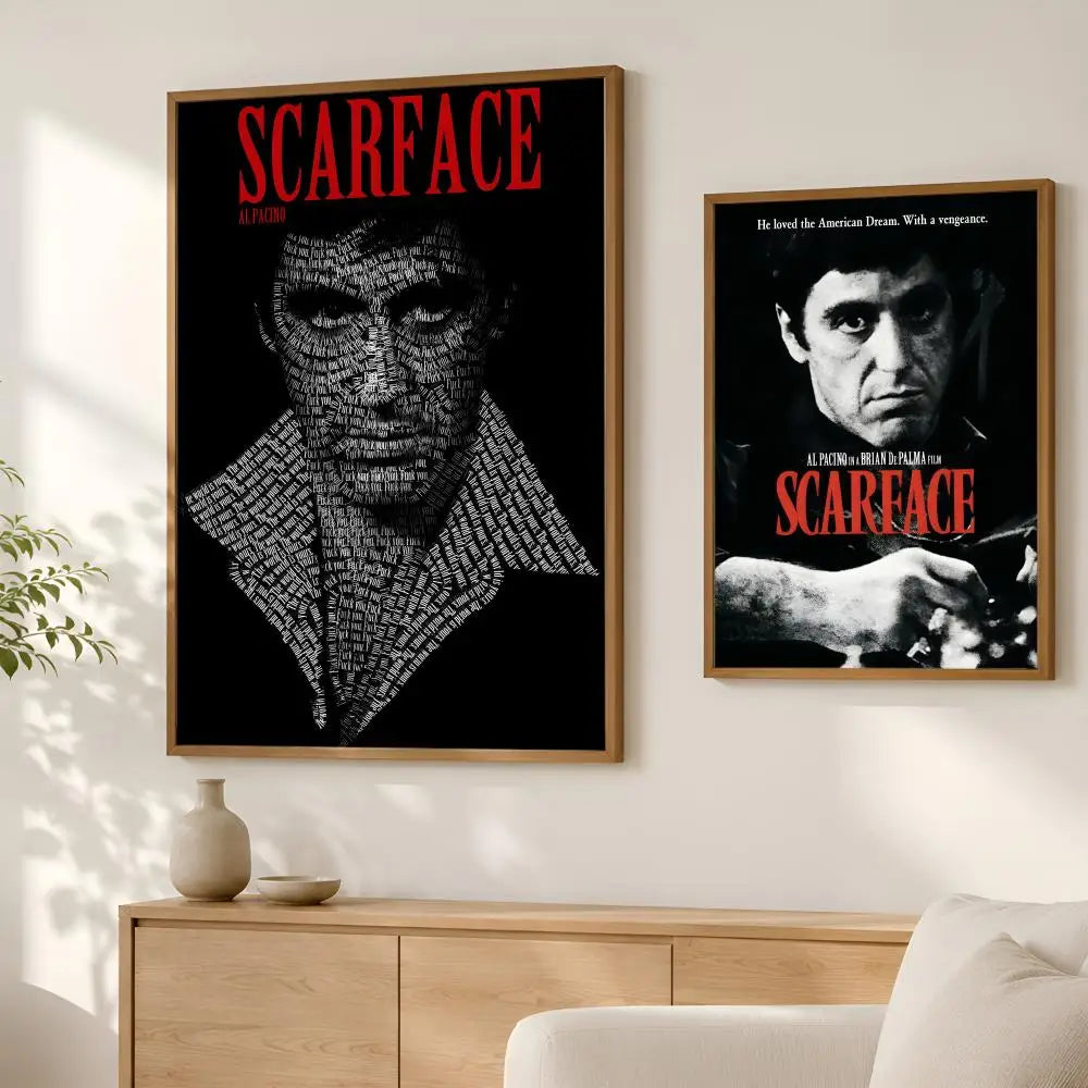 Scarface Movie Poster Self-Stick HD PVC Waterproof Wall Art