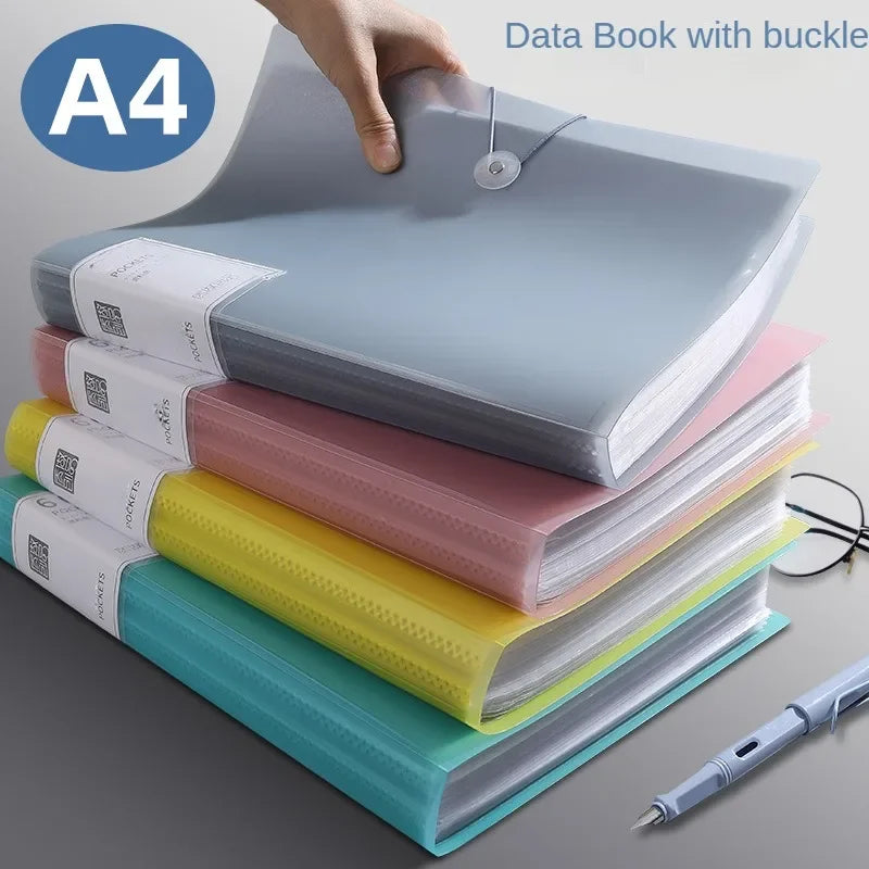 A4 Transparent Folder Document Large Capacity Dustproof Waterproof