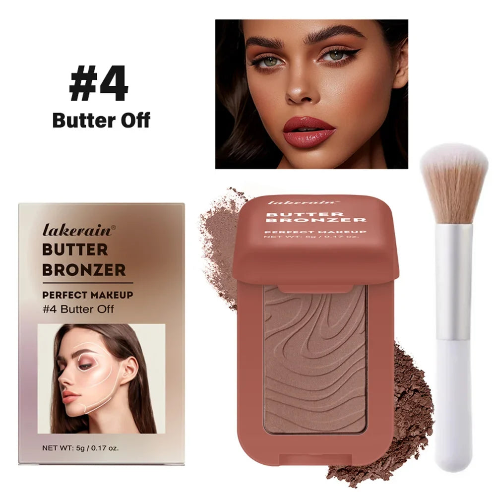 Buttermelt Bronzer Powder Palette – 8 Shades, Matte Finish