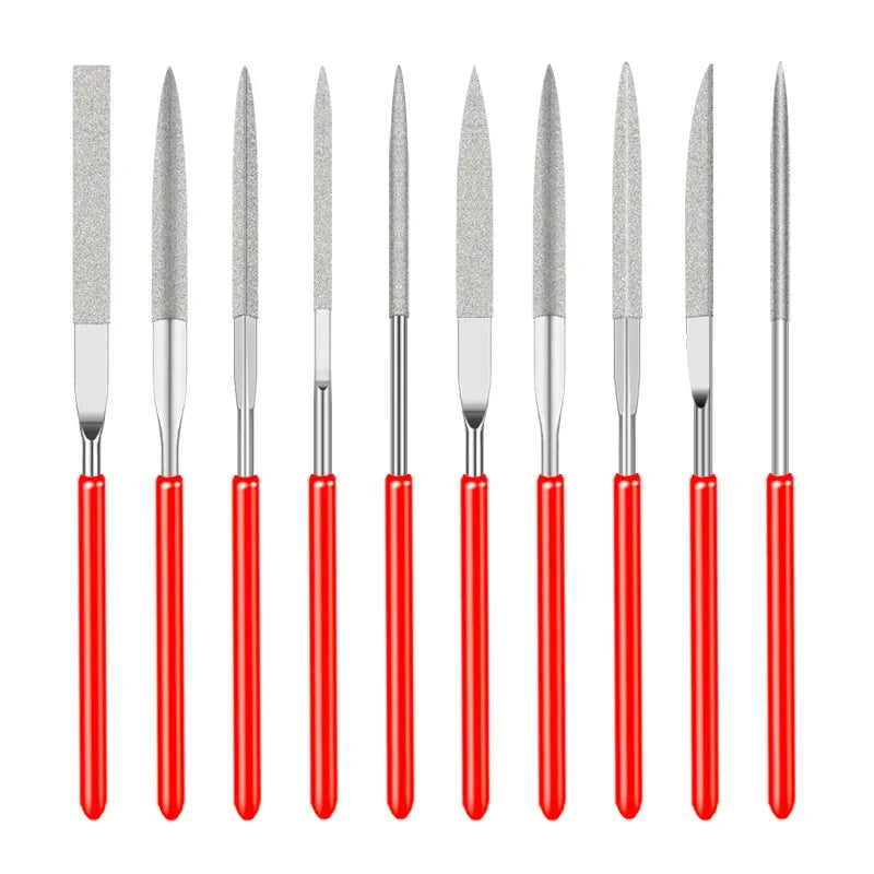 Diamond Needle File 3x140mm Mini Stone Glass Metal Carving Craft Hand