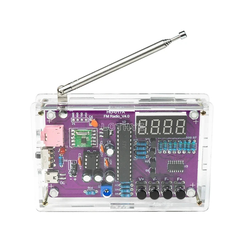 FM Radio DIY Assembly Kit RDA5807S Circuit Board 87-108MHz