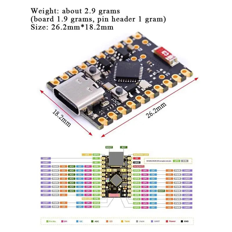 ESP32-C6 Supermini Development Board Microcontroller Programming