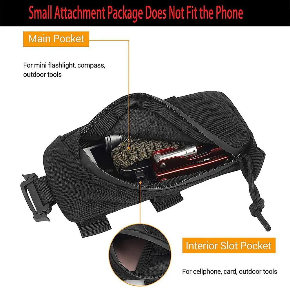 Backpack Strap EDC Phone Pouch – Hiking, Camping & Running Bag