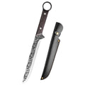 Handmade Forged Boning Knife – Stainless Steel & Wood Handle