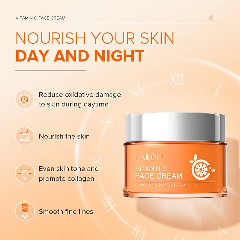 LAIKOU Vitamin C Facial Cream Delicate Hydrating Moisturising Skin