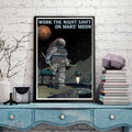 Nordic Abstract Space Travel Vintage Poster – Wall Art Print
