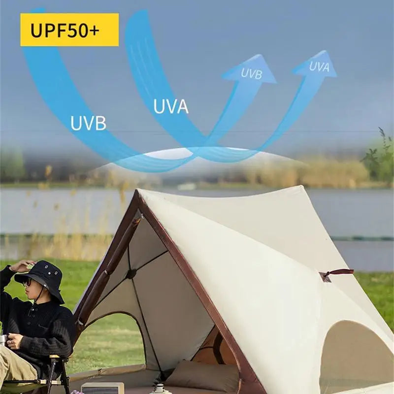 Automatic Pop-Up Beach Tent – UV Protection Family Shelter