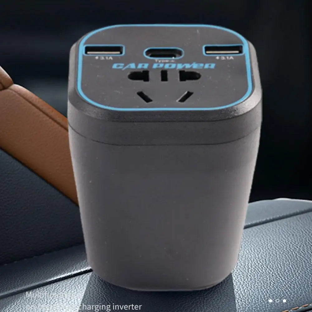 200W Car Power Inverter 12V/24V to 110V-220V | USB Type-C