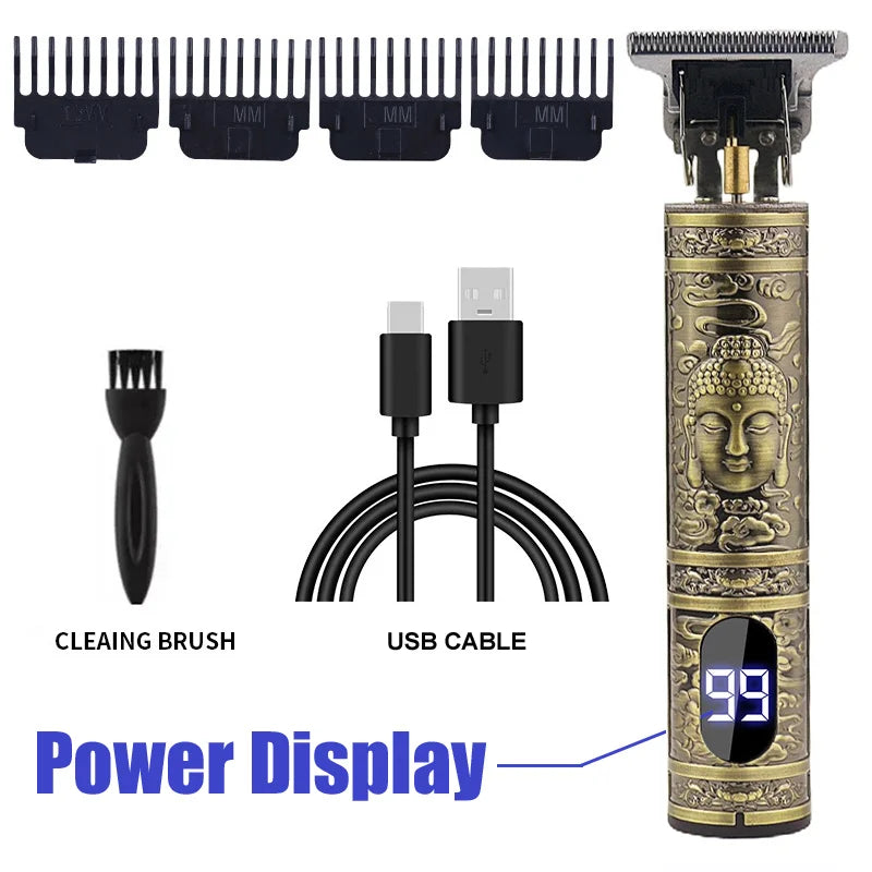 XMSJ Cordless Hair Clippers & Zero-Gap Beard Trimmer for Men