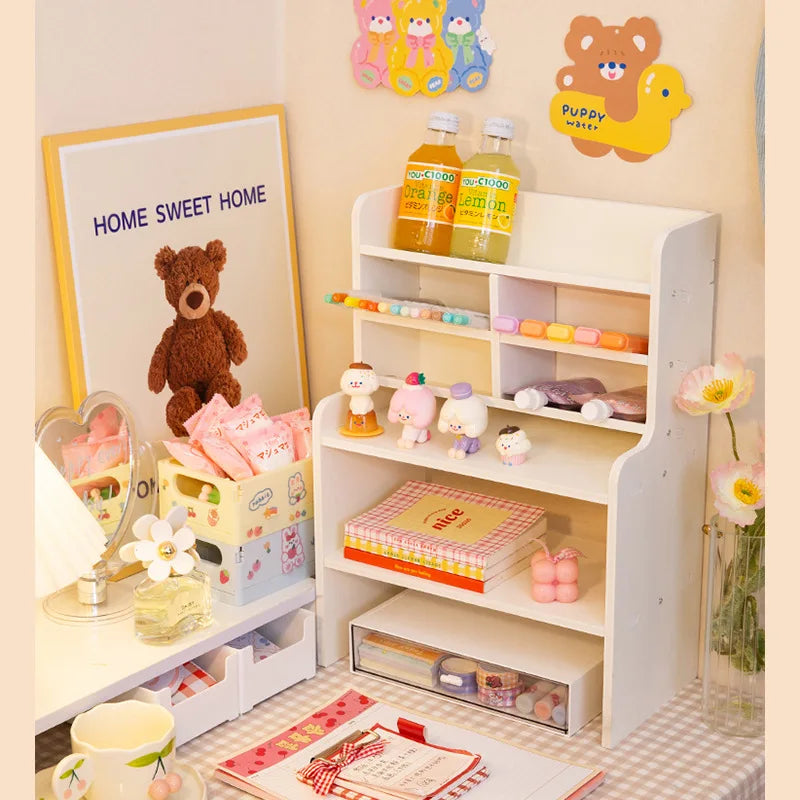 Multi-Layer Desktop Shelf Organizer | Books, Stationery & Desk