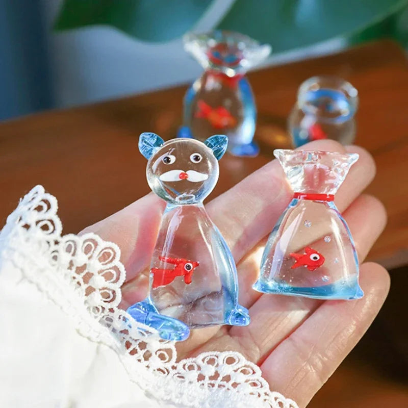 Handcrafted Glass Fish Figurine | Mini Pocket Fish Ornament