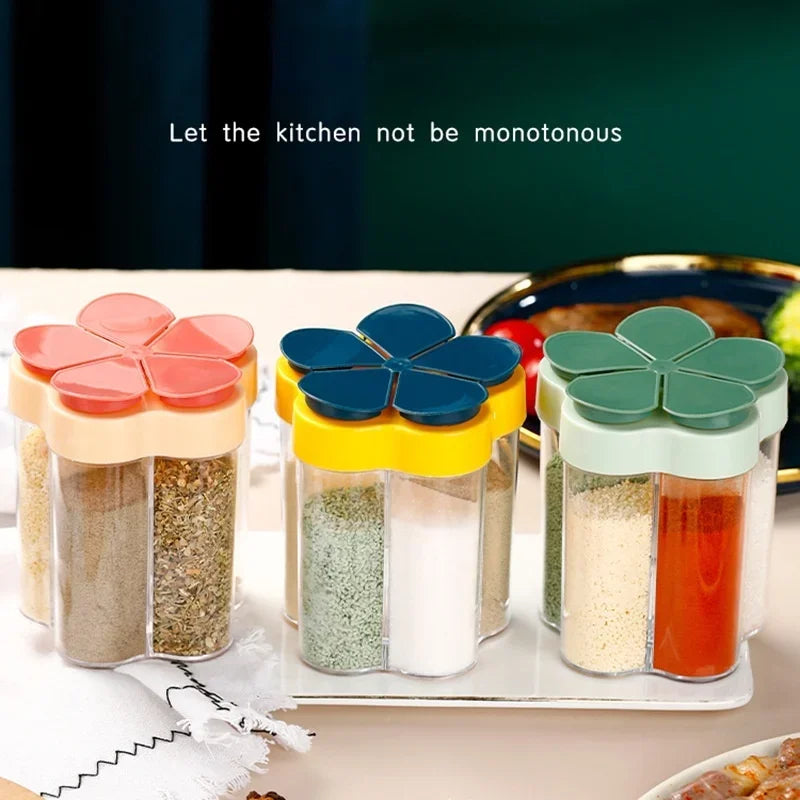5-Compartment Spice Organizer Jar – Camping & Kitchen | CHANSUNRUN