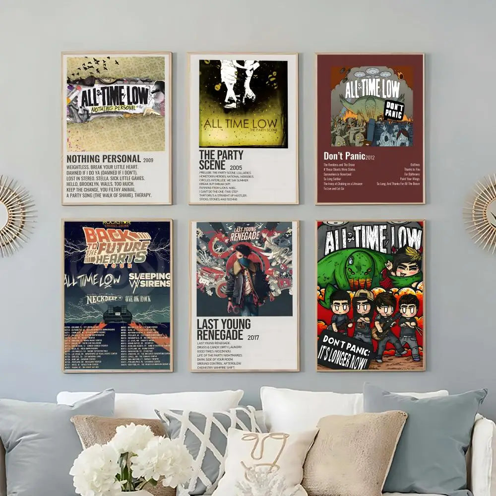 All Time Low Rock Band Poster – HD Self-Adhesive Waterproof