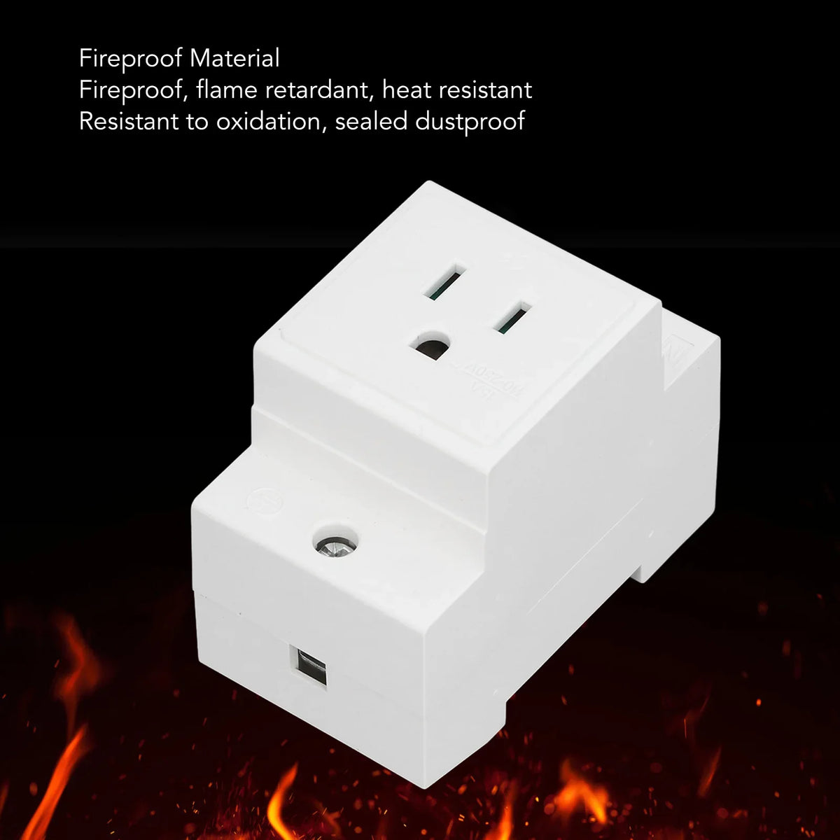 AC Socket DIN Rail Built Protective Contact Outlet Distribution Panel