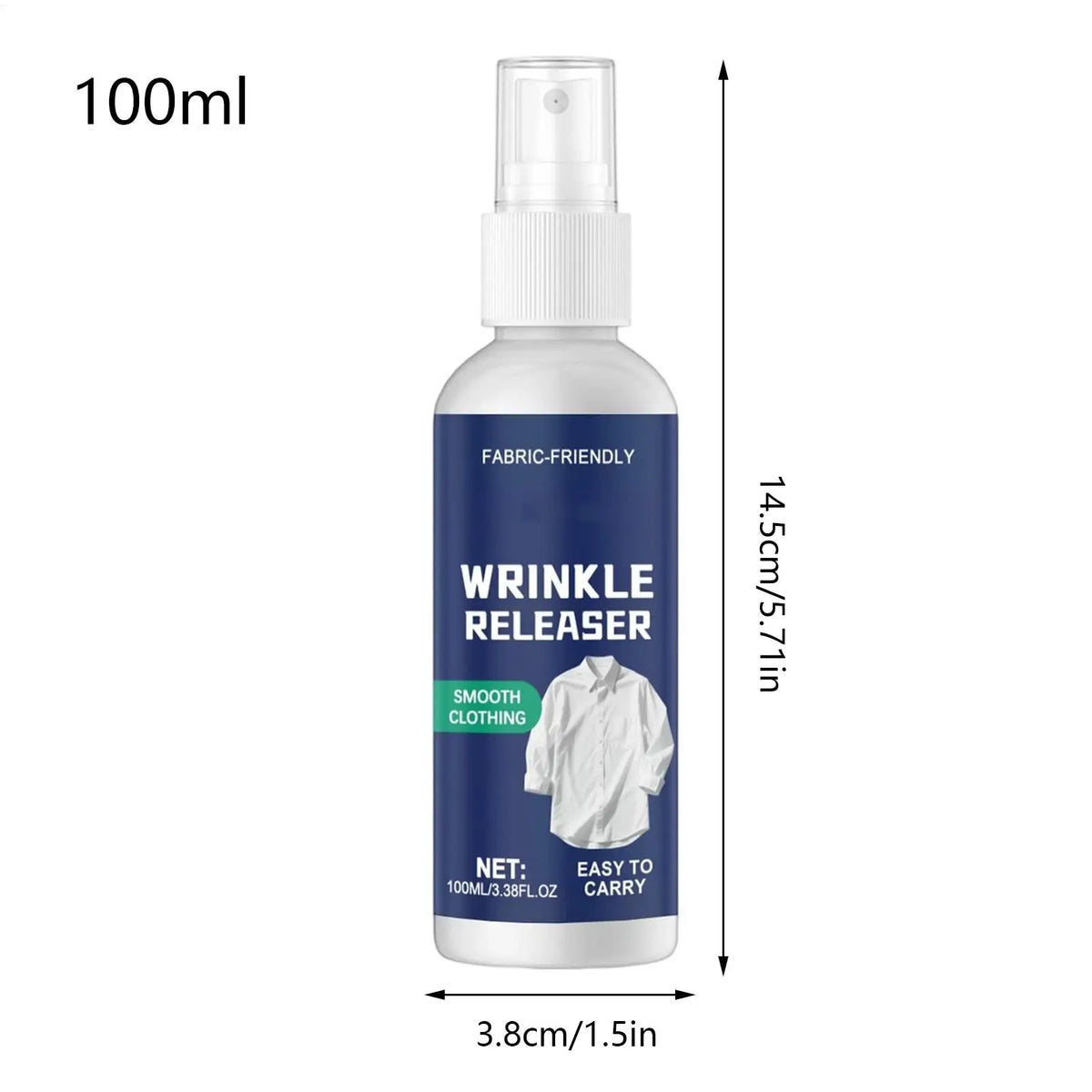 Light Scented Ironing Spray 100ml – Travel Wrinkle & Static Spray