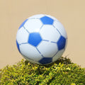 Large 4D Blue Soccer Foil Balloon Giant Round Film Birthday Gender