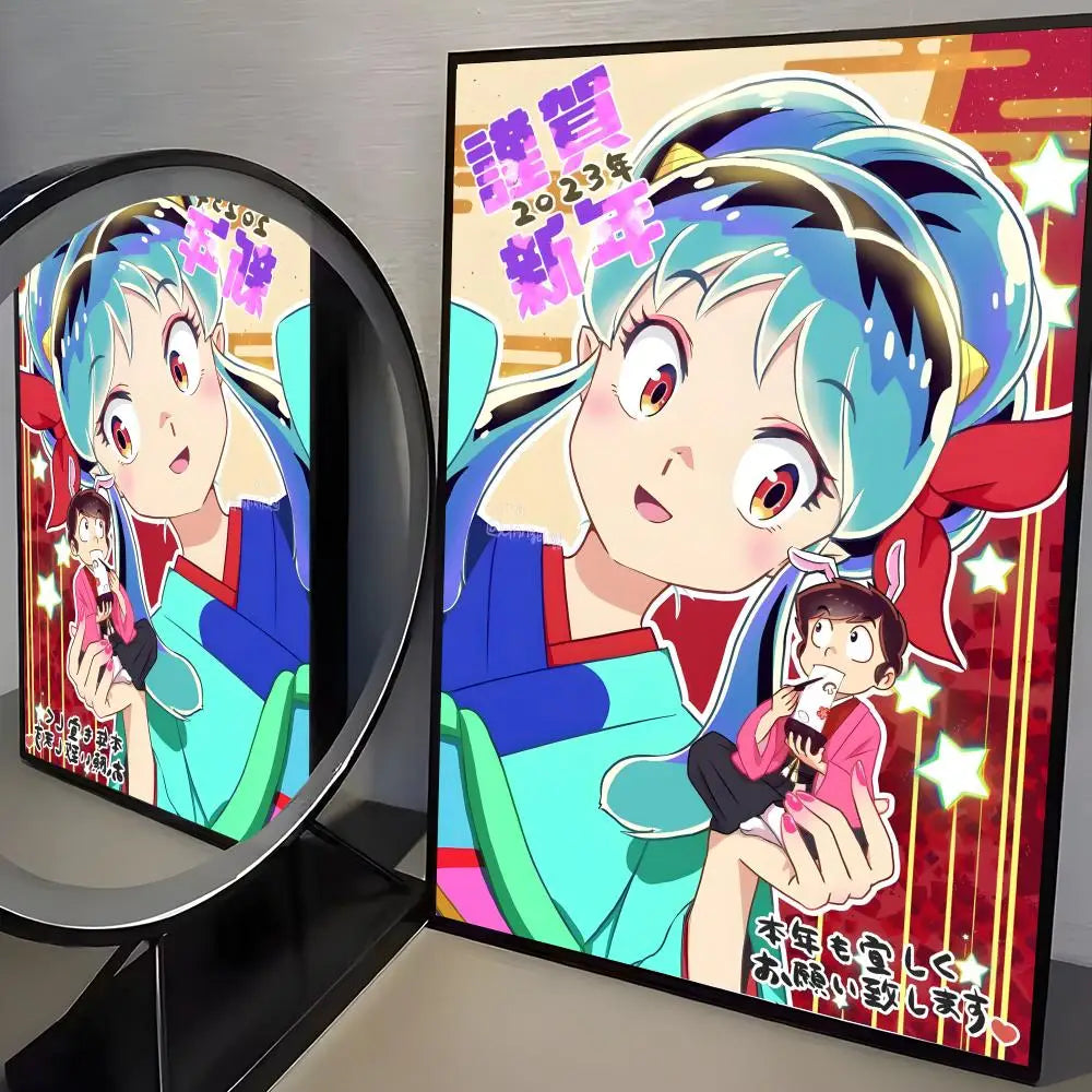 Urusei Yatsura Lum Anime Poster Sticker – Self-Adhesive Wall Art