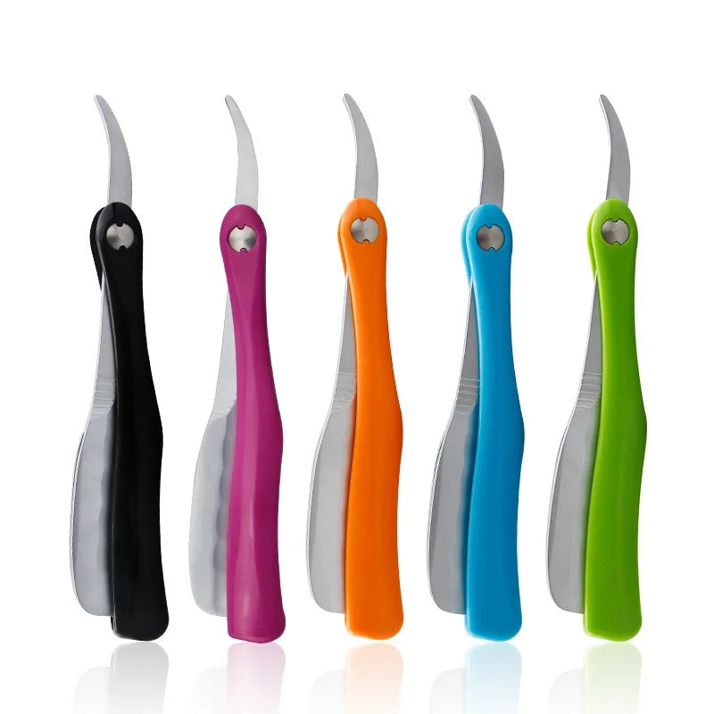 Japanese Folding Hair Razor – Feather Blade Shaving & Eyebrow Tool