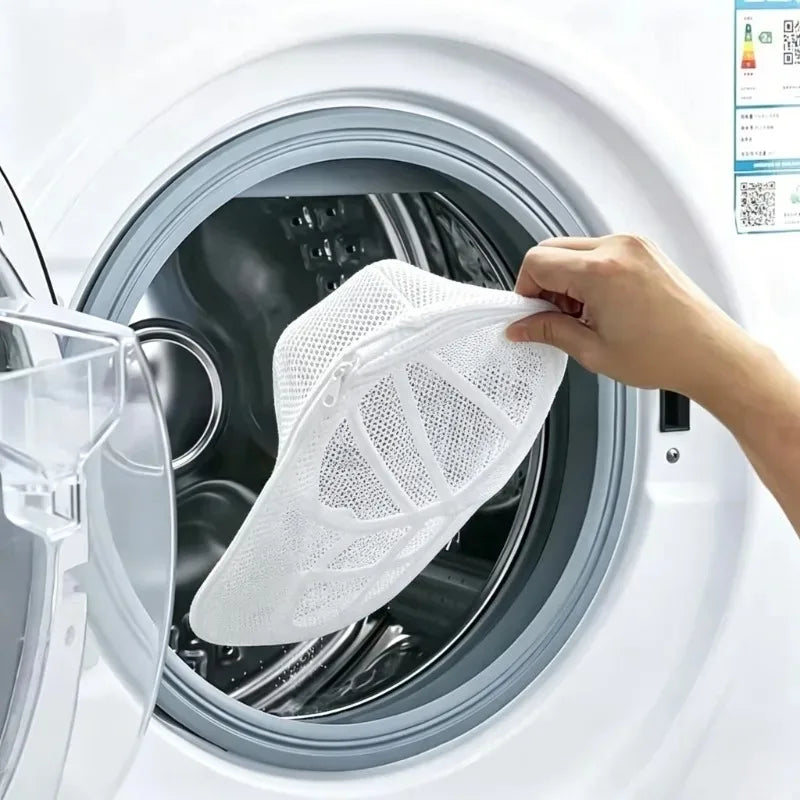 Hat Washing Bag Rack Mesh Baseball Cap Cleaning Hanging Clothe