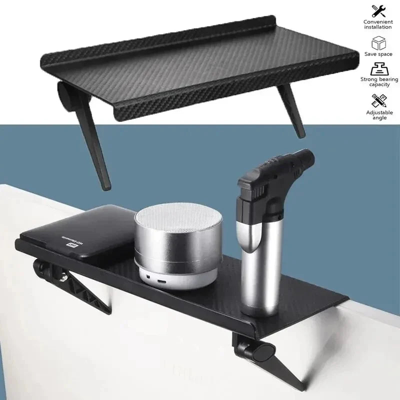 No-Drill Monitor & Router Storage Rack | Desk Organizer Bracket