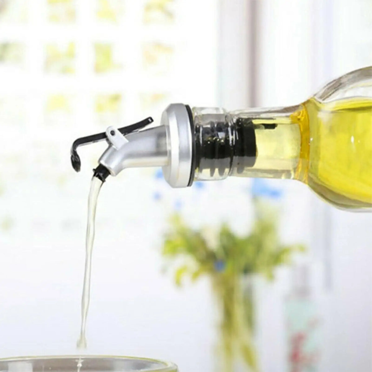 Leak-Proof Oil Bottle Pourer Spout – Olive Oil & Liquor
