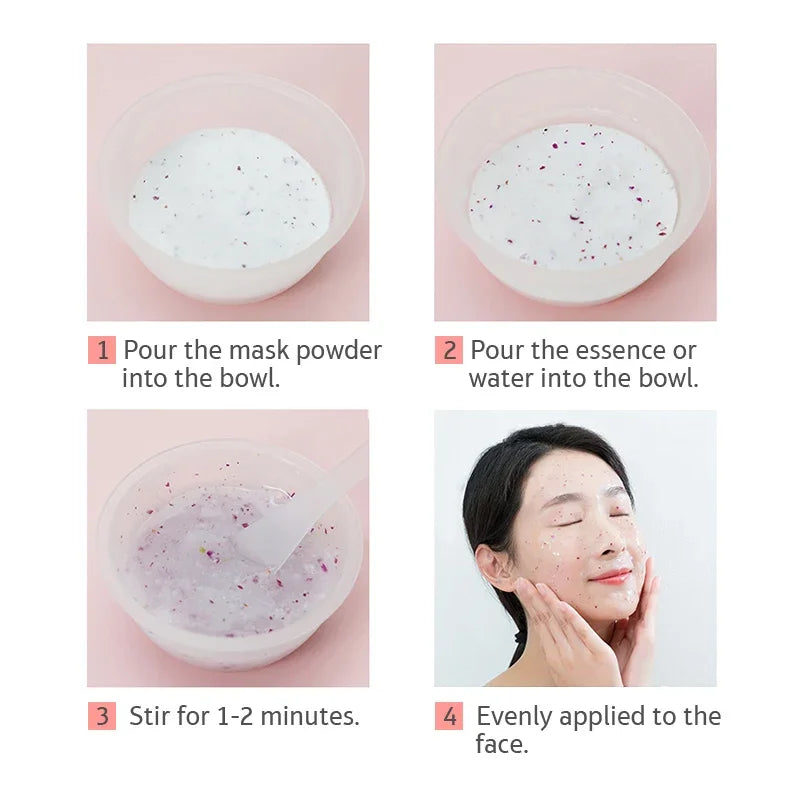 Rose Collagen Hydro Jelly Mask Powder – Peel-Off DIY Facial