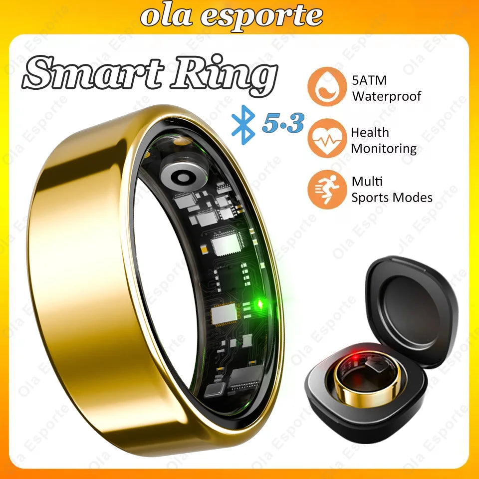 2026 Smart Ring Men Women Heart Rate Blood Oxygen Sleep Monitor