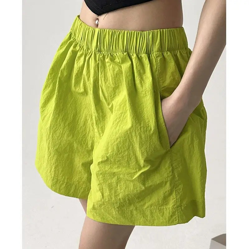 Women's Quick-Dry Wide Leg Beach Shorts – Elastic Waist S–2XL