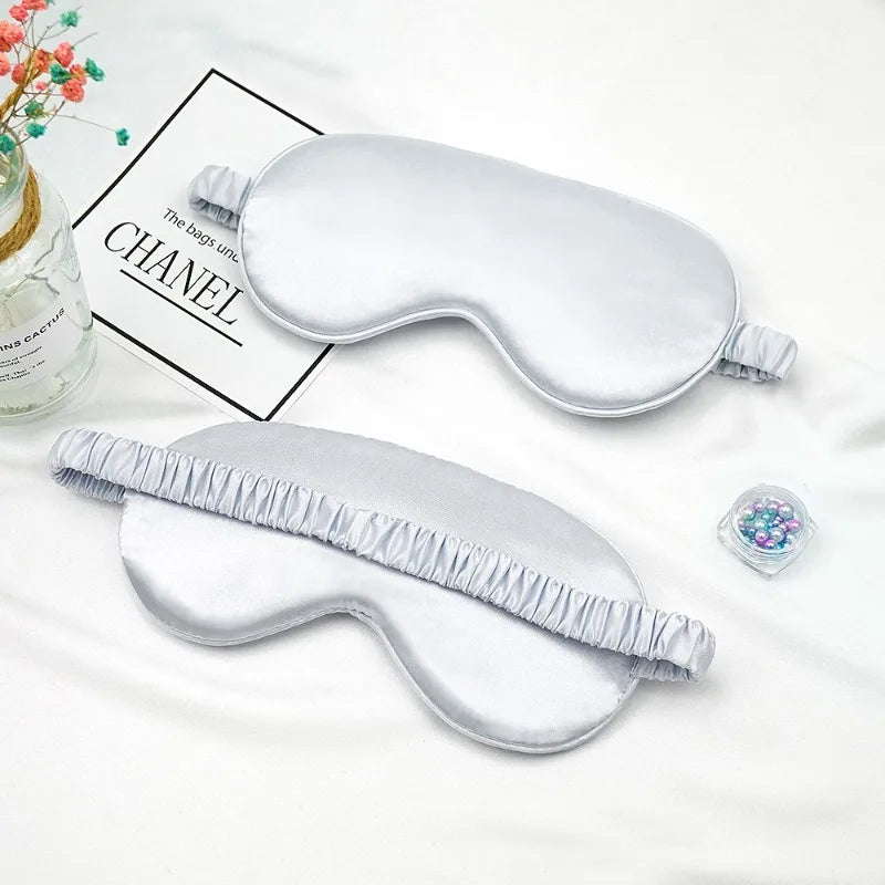 Double-Sided Silk Sleep Eye Mask – Light Blocking Travel Eyeshade