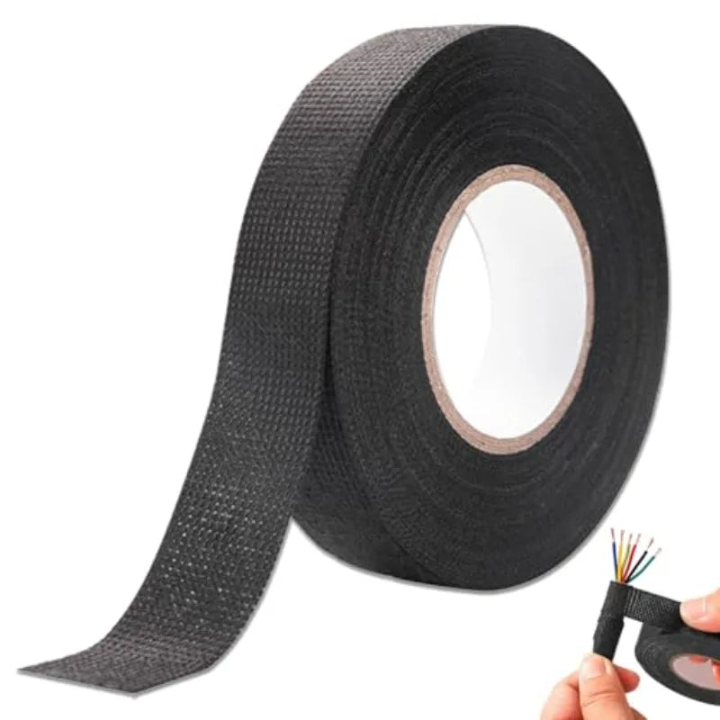 Black Cloth Electrical Tape – Car Wiring Harness Fabric Tape