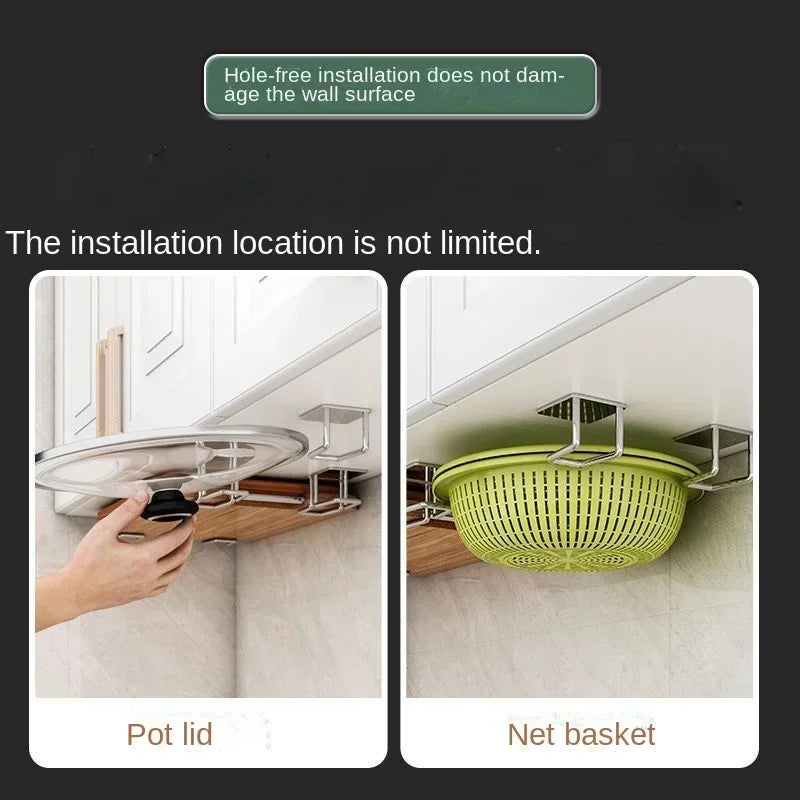 Stainless Steel Sink Sponge Holder | Self-Adhesive Wall Rack